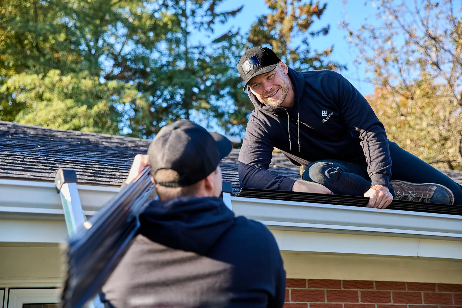 Seamless eavestrough and clean fascia line — Island Eavestrough Solutions, Prince Edward Island