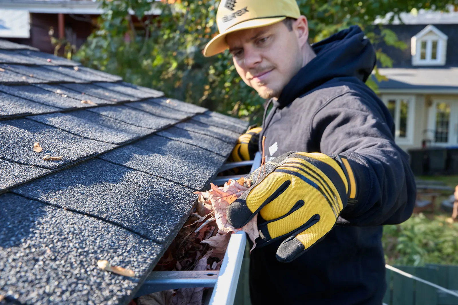 Finished exterior with new gutter run — Island Eavestrough Solutions, Prince Edward Island